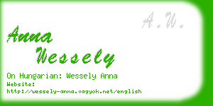 anna wessely business card